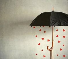 hearts unbrella